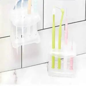 ( )흡착식 치간칫솔꽂이 깔끔한칫솔걸이 칫솔걸이 칫솔거치대 욕실수납