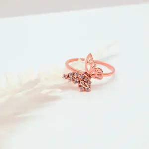 [오팔하우스] 14k 언밸런스 나비 큐빅 반지 OPDSR1513