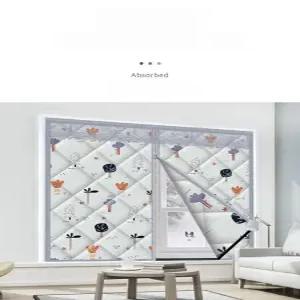 붙이는 방한 커튼 단열 보온 우풍차단 겨울