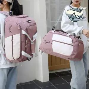 다크핑크 여행 헬스 백팩 수납 운동 가방 여행용보스턴백 여행가방 짐가방 여행보스턴백