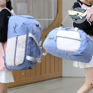 다용도 여행 헬스 백팩 블루 수납력 운동 가방 여행용보스턴백 여행가방 짐가방