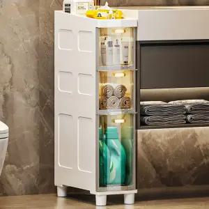 폭좁은 틈새 수납장 다용도 이동식 선반 틈새수납장 슬림