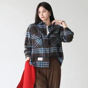 [피핀샵]클래식 무드 체크 도톰 셔츠 49854