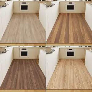 대형 주방매트 우드 싱크매트 인테리어 장판 나무무늬