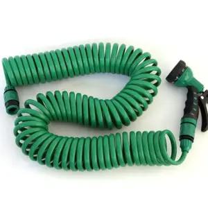 코일 호스 코일형 다용도 세차용 호스 분사기 정원 스프링형 물뿌리개 원예용 다목적 정원용 물주기 7.5M
