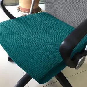 오피스 의자 커버 스트레치 컴퓨터 오피스 의자 커버 등받이 깔끔한 패브릭 세탁 방석