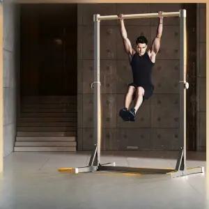 친업바 풀업 수평 접이식 용 풀업바 골드그레이 철봉