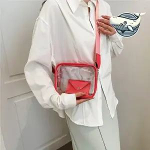 클리어 미니 크로스백 물놀이 바캉스 필수 투명 바캉스가방 투명백 실버체인백