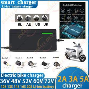 36V 48V 60V 72V 충전기 2A 5A 리튬 배터리 팩 42 54.6 67.2 84V 10 13 16 20S 스마트 스마트 고속 EU 플매