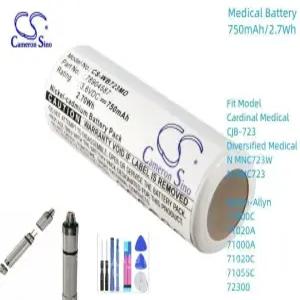Welch-Allyn용 Cameron 750mAh 배터리 97150 71020-A 71000 71000C 71020A 71000A 71020C 71055C 72300 789