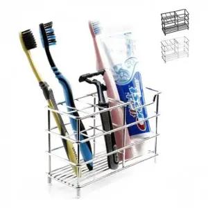욕실 스텐 칫솔 치약 꽂이 6구 꽂이 걸이 거치대 보관_24330232