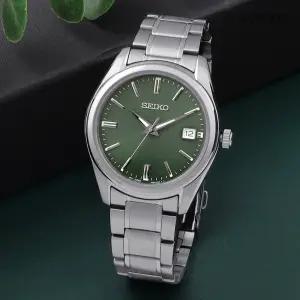 세이코 SUR527P1 사파이어 딥 카키 아날로그 클래식 정장 남자 메탈 시계 d