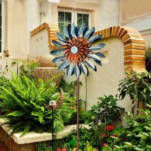 철제 정원바람개비 장식 화단 대형 야외 풍차 옥상