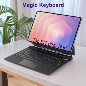 삼성 갤럭시 탭 S11 울트라 14.6'' 2025 X930 X936B용 매직 키보드 태블릿 케이스 스마트 커버 폴리오 11''