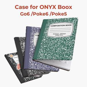 Twosheep 6인치 Onyx Boox Go6 Poke6 Poke5용 마그네틱 플립 커버 (쉘 없음) 자동 절전/깨우기 기능 구성