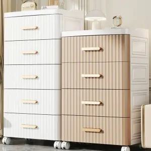 5단 플라스틱 서랍장 와이드 곰돌이 6단 파스텔 서랍