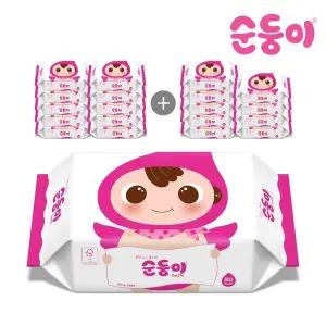 순둥이 물티슈 베이직 리필형 80매 20팩