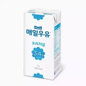 매일유업 매일우유 오리지널 3.4% 멸균 1L 10개