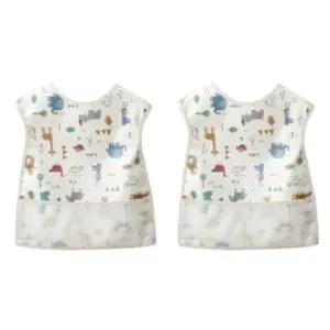 리에또 아기 이유식 용품 준비물 방수 턱받이 조끼 X2