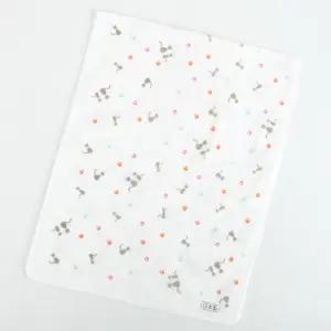 테누구이 가제타올 수건 (세면) (고양이) 10장출산준비 선물 기념 가제손 얇은 일제 답례품 예쁜 단체사은