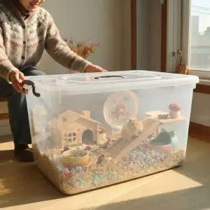 [골드스마일]리빙박스 대형 플라스틱 수납함 이불 정리함