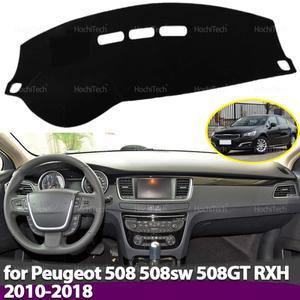 푸조 508 RXH 2010-2018용 대시보드 커버 매트 카펫 패드 선쉐이드 쿠션 차량용 바이저 액세서리