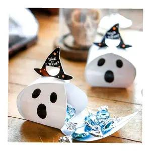 할로윈 파티 유령 호박 모양 투명 비닐 포장 봉투 간식 담기 선물용 답례품