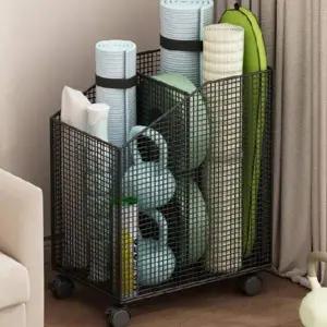 [골드스마일]폼롤러 정리함 요가매트 보관함 카트 헬스장 수납함