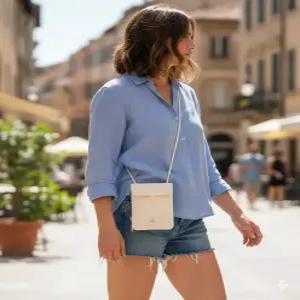 스노우피크 어패럴 snowpeakapparel 미니 크로스백 Light Beige (S23FUCCB24)