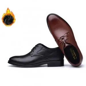 남자 신발 겨울 기모 방한 로퍼 슬립온 단화 구두