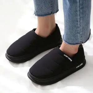 겨울 털신 여성퍼슬립온 누빔슈즈 방한화 패딩운동화 겨울드라이빙슈즈