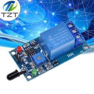 IR 적외선 1 채널 5V 12V 불꽃 감지 센서 모듈 Arduino 용 화재 경보 릴레이
