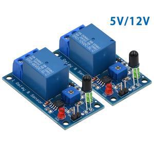 IR 적외선 1 채널 5V 12V 불꽃 감지 센서 모듈 Arduino 용 화재 경보 릴레이