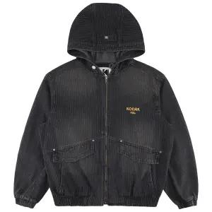 코닥 RGB 데님 후드 자켓 K6123LJK21BLK