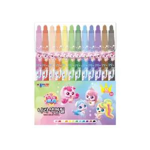 종이나라 프린세스 캐치티니핑 나라색연필 12색 돌돌이 색연필