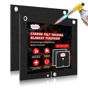 카이둔 용접 담요 방화, 배관 납땜 구리 파이프, 내화성 천 래그, 배관용 열 차폐 매트 12인치 x 2개, 배관