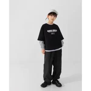 [리틀브로] (아동)B.찰리레이어드맨투맨[티셔츠BFLE233B]