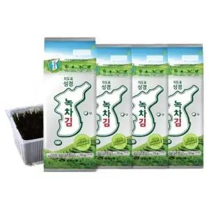 지도표성경 보성녹차 조각 김 55g 4개