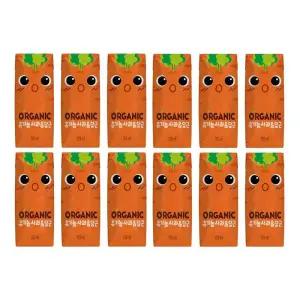 오가닉유기농 크니 사과당근 아기주스 125ml x 12개입