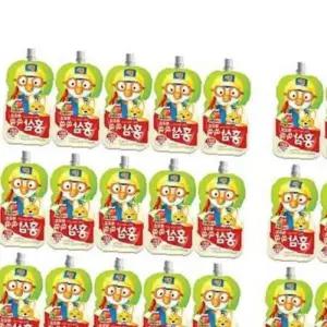 쌍문상회 뽀로로음료 홍삼쏙쏙 사과와 매실 100m 40개