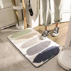 현대적인 디자인의 욕실 현관 러그 주방 화장실 매트