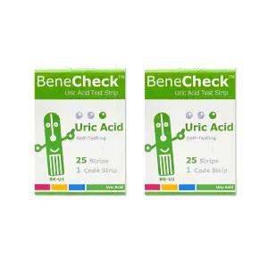 베네첵 요산 시험지 25매 요산체크 검사지 x2개