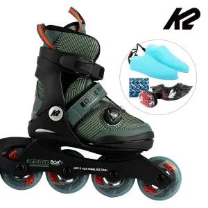 [케이투스케이트]K2 인라인 스케이트 에디 보아 카키 아동 어린이 유아 인라인스케이트 신발항균건조기 ...