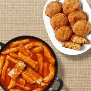 [인정식탁][33떡볶이] 오리지널 떡볶이 566g 4팩 +고로케 8개 증정