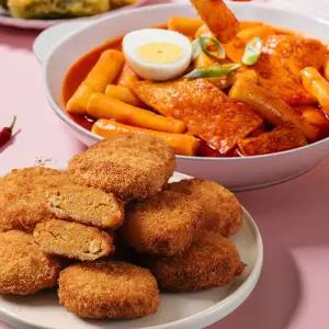 [인정식탁][33떡볶이] 오리지널 떡볶이 566g 2팩 +고로케 4개 증정