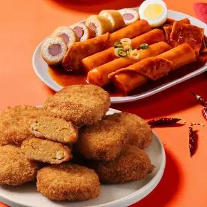 [인정식탁](소비기한 26.05.06) [33떡볶이] 옛날 가래떡 떡볶이 461g 2팩 + 고로케 4개 증정