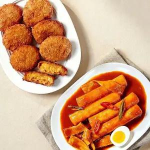 [인정식탁](소비기한 26.05.06) [33떡볶이] 옛날 가래떡 떡볶이 461g 3팩 + 고로케 6팩 증정