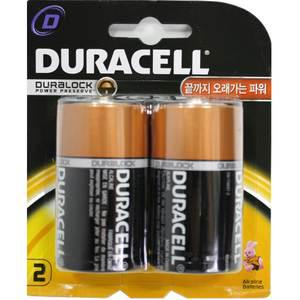 듀라셀 알카라인 건전지 1.5V DM LR20 / CM LR14 - 2알 옵션선택