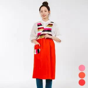 DAE129 명절 행사 색동 원피스 한복 앞치마