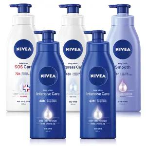니베아 인텐시브 바디로션 400ml x2개 익스프레스 스무드 SOS 바디오일